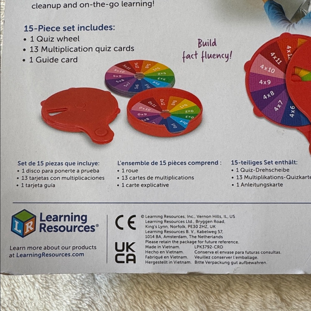 Learning Resource Skill Builders Multiplication Quiz Wheel - Picture 4 of 5
